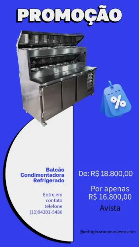 Balcão condimentadora 