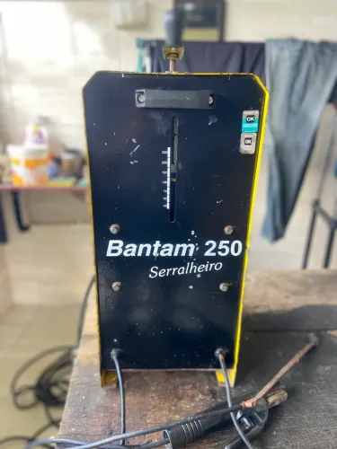 Máquina de Solda Bantam 250 Serralheiro + 10m de fio cabo pp 4mm