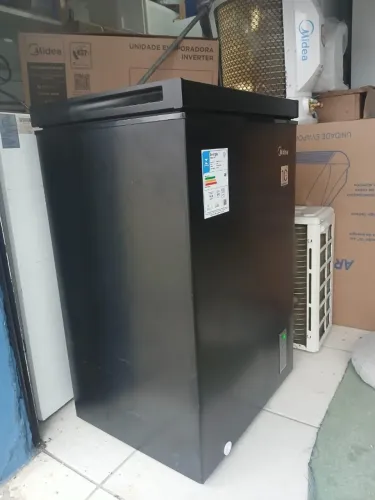 Freezer Horizontal 100L FlexBeer Inverter Bivolt Preto Midea
