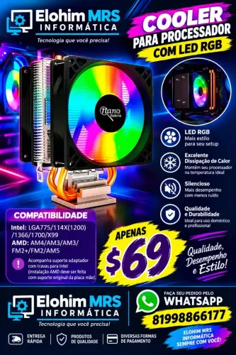 COOLER DUPLO RGB GAMER
