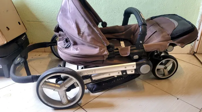 Carrinho de Bebê Kiddo Compass II Reversível - Capuccino - Lenox