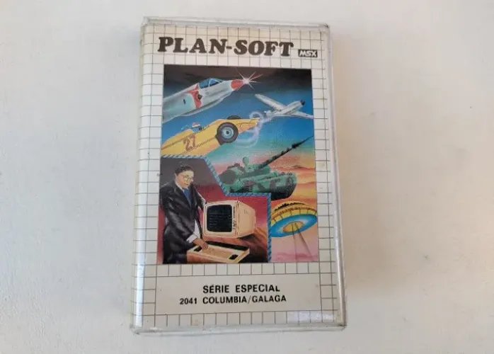 Columbia / Galaga - Jogo Em Fita K7 Plan-soft Msx