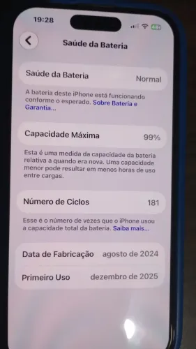 Vendo iPhone 15 128gb perfeito estado