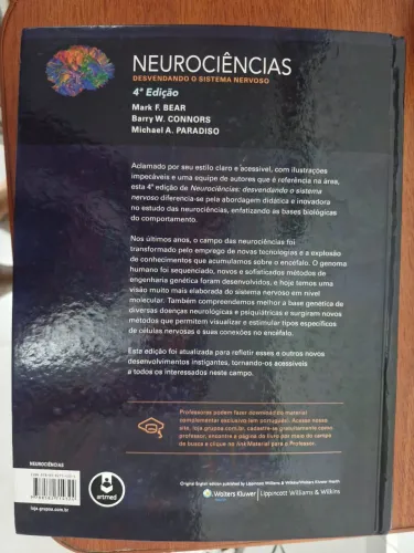 Vendo livro neurociências desvendando o sistema nervoso