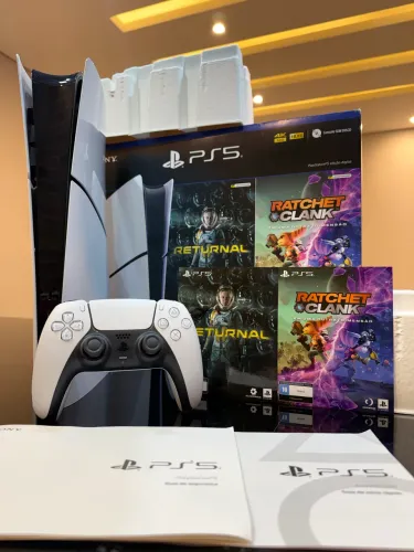 PS5 slim 1TB Digital _ Aceito trocas / Parcelo 