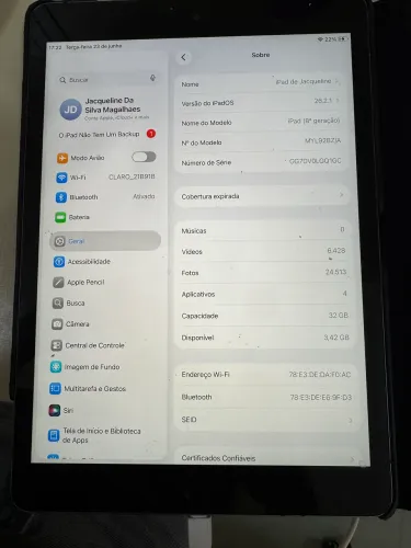 Vendo iPad 8 geração 