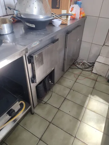 Bancada Geladeira Inox Funcionando - Salto Frio