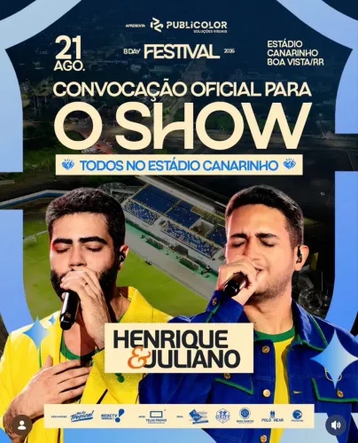 Vende-se show Henrique e Juliano