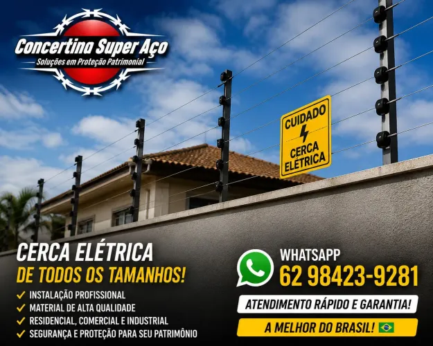 Cerca elétrica todos os tamanhos 