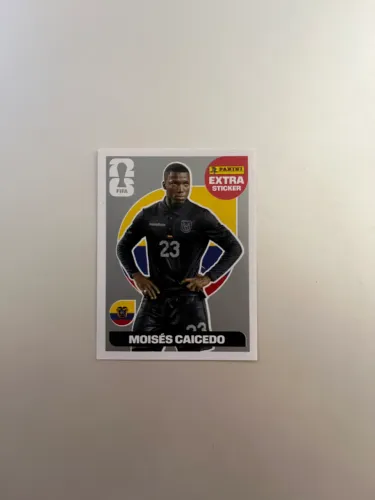 Figurinha extra - Moisés Caicedo de prata 2026