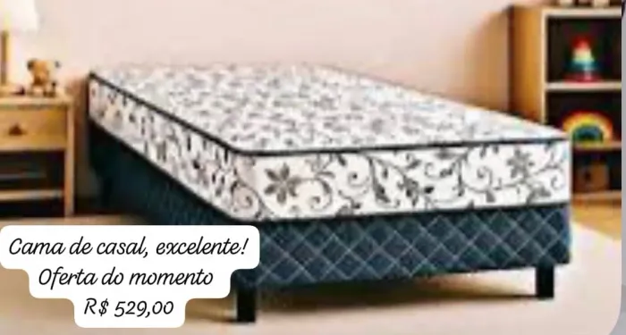 Cama casal acoplado