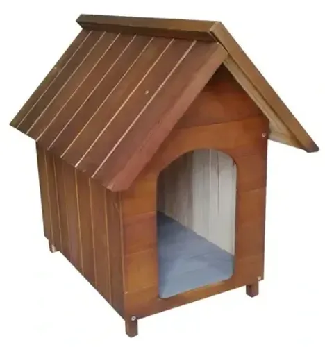 Casinha De Cachorro De Madeira Simples Resistente N4 (Grande)