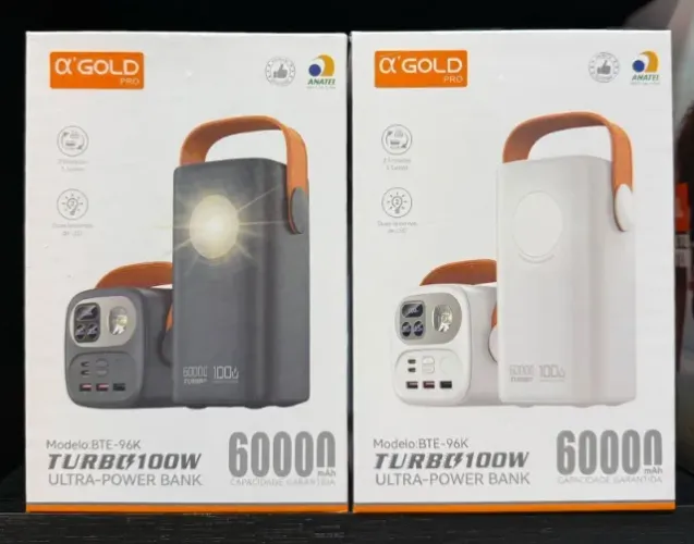 A'Gold Power Bank 60.000mAh 100W BTE-96K (compatível C/ Starlink mini)
