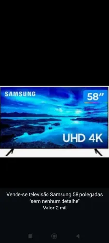 Televisão smart 58 polegadas Samsung 4k 