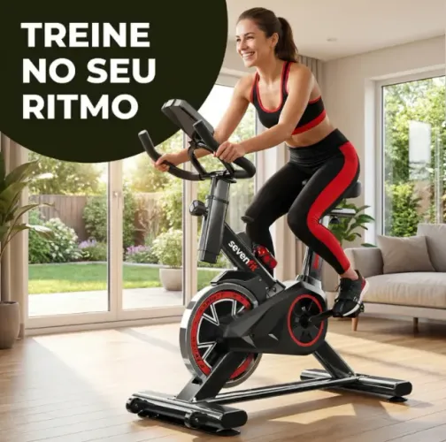 Bicicleta Ergométrica Fitness Para Cardio E Musculação