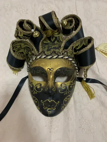 Máscara de Veneza Autêntica Importada da Itália Marca: Regalmoda (Original Venezia)