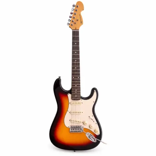 Guitarra Michael Strato Gm217n Sk Sunburst Black
