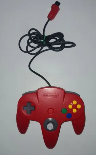 Controle Nintendo 64 vermelho okdok