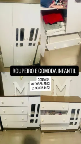 Roupeiro infantil e cômoda infantil ( descontão )