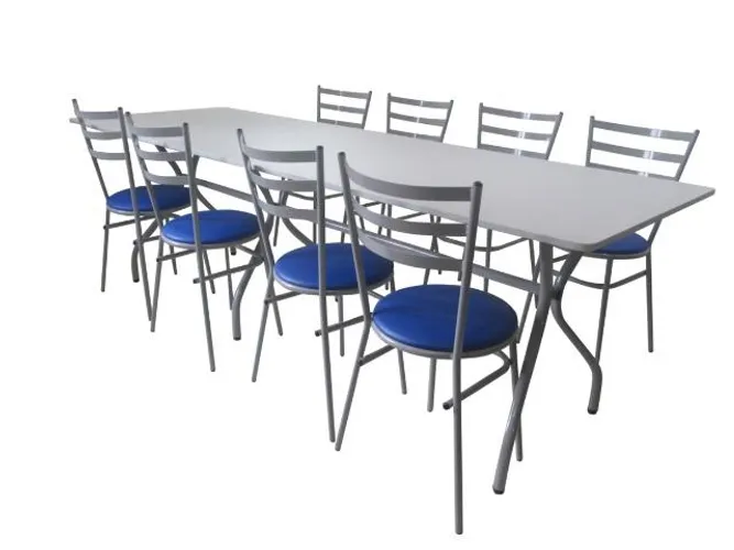 Mesa retangular para restaurante,refeitório,fast food,lanchonete,hamburgueria e sorveteria