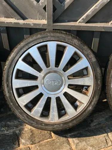 Roda aro 18 Audi A8 grafite com diamantado 5X112 